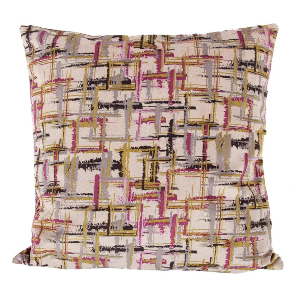Benzara Fabric Accent Pillow in Geometric Pattern, Multicolor