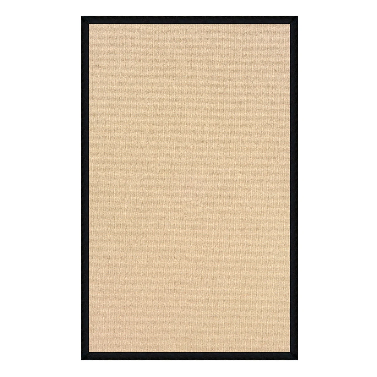 Benzara 12 x 2.5 Machine Tufted Wool Rug with Action Backing, Brown and Black
