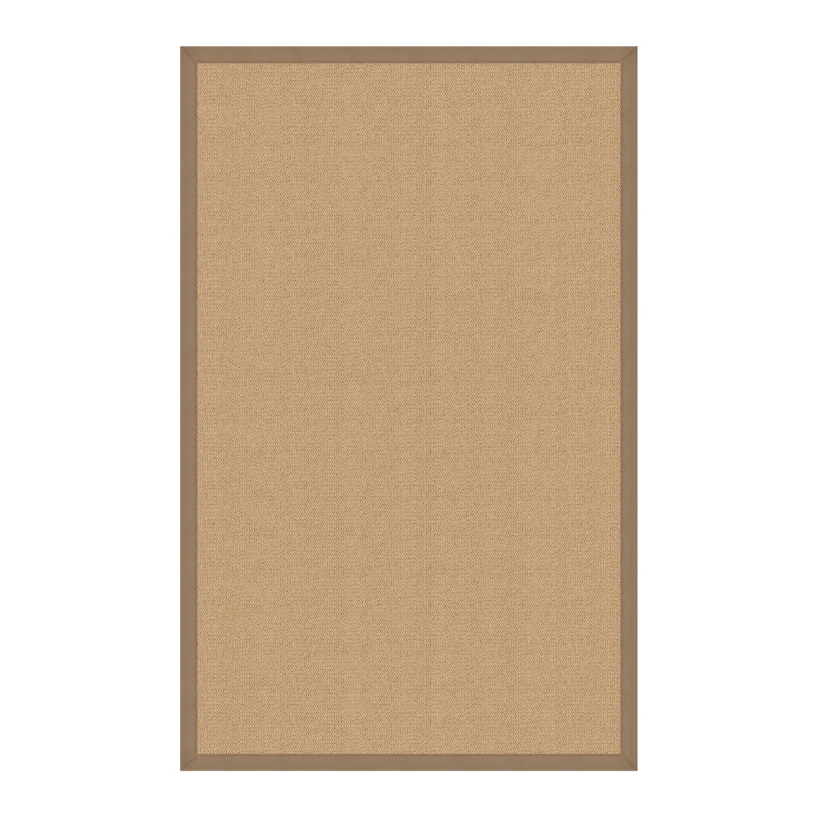 Benzara 12 x 2.5 Machine Tufted Wool Rug with Action Backing, Beige