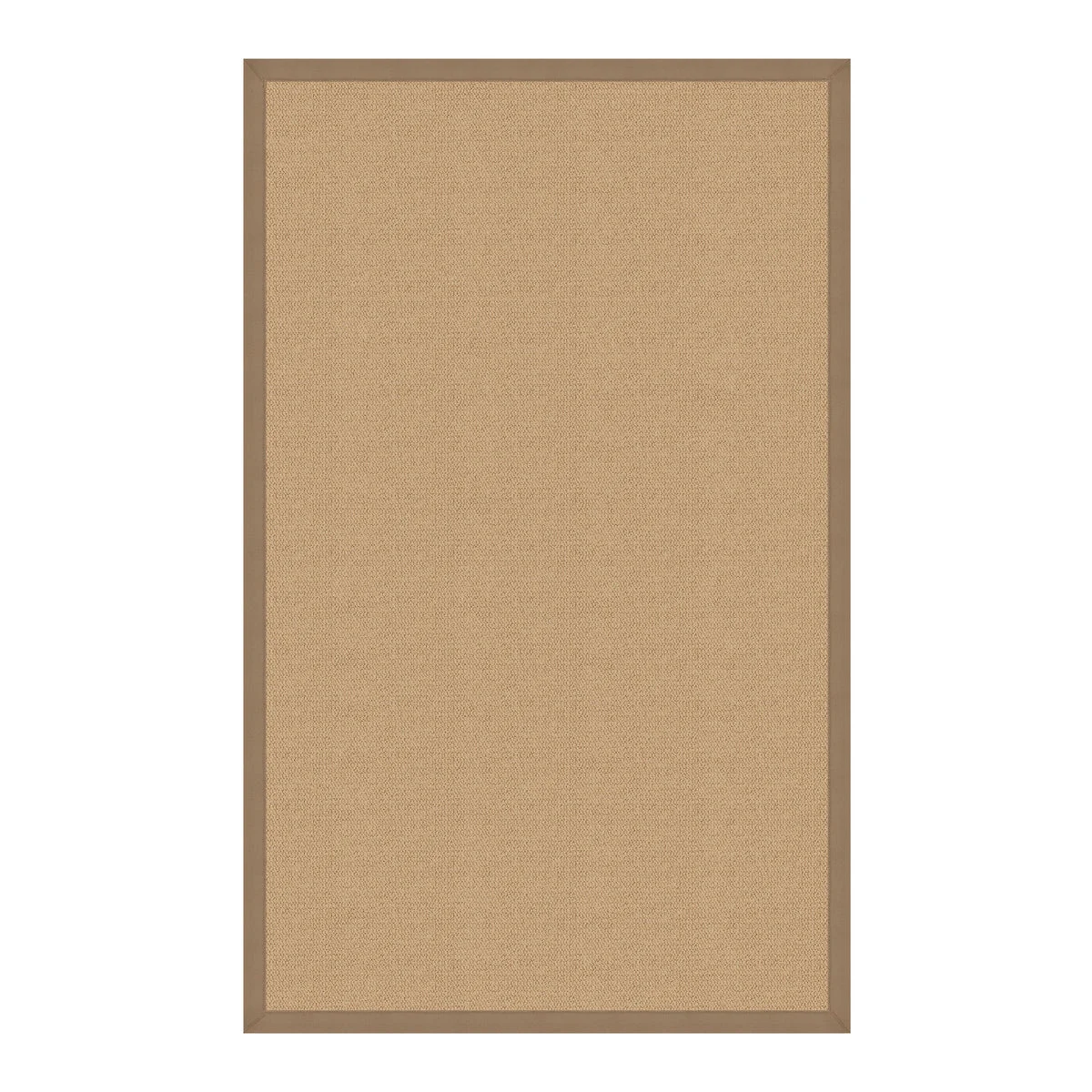 Benzara 2.83 x 1.83 Machine Tufted Wool Rug with Action Backing, Beige