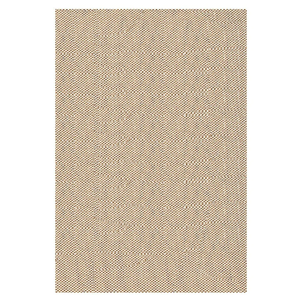 Benzara 8 x 5 Feet Non Slip Rubber Rug Pad with Open Weave Design, Cream