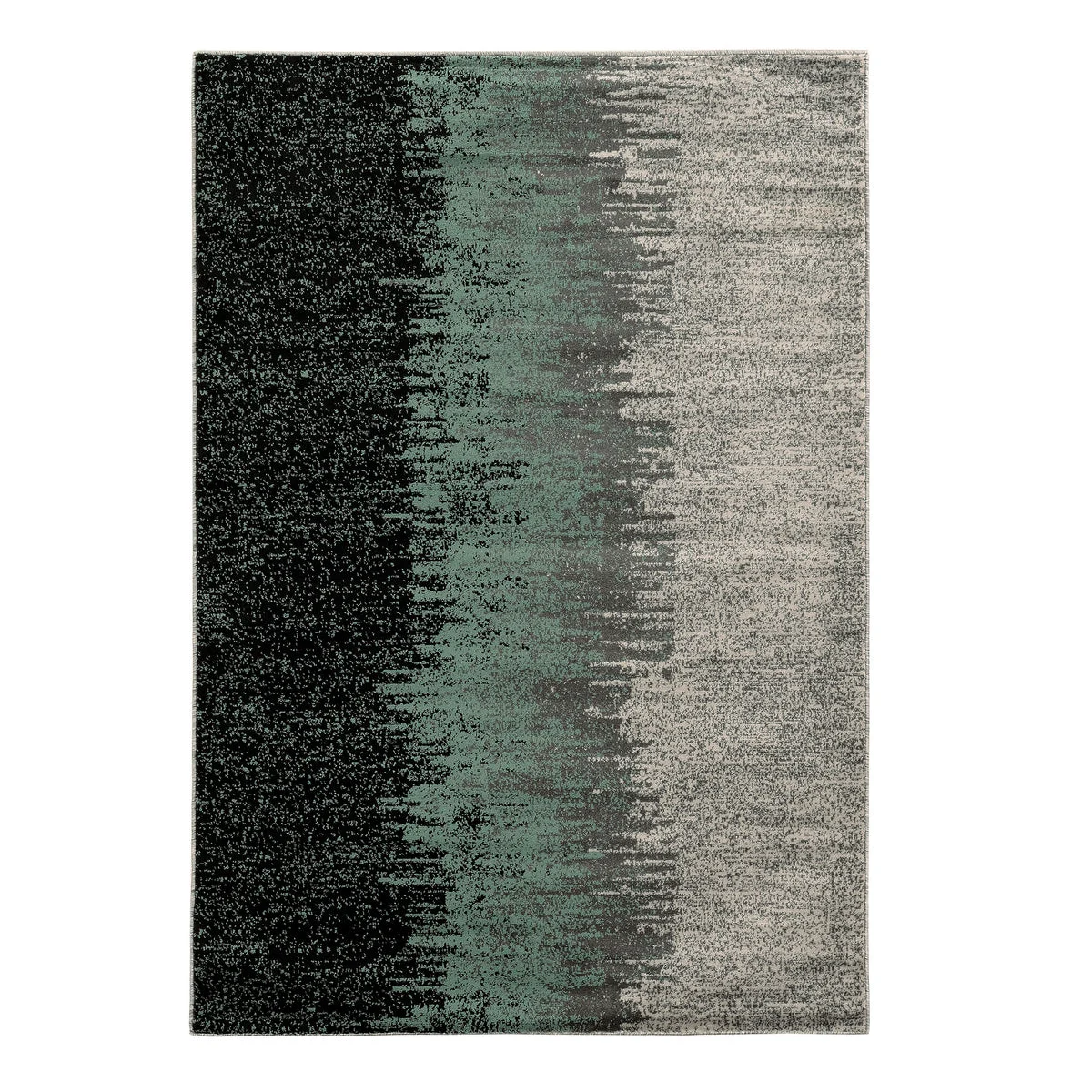Benzara 3 X 2 Feet Power Loom Polypropylene Gradient Rug with Action Backing, Multicolor