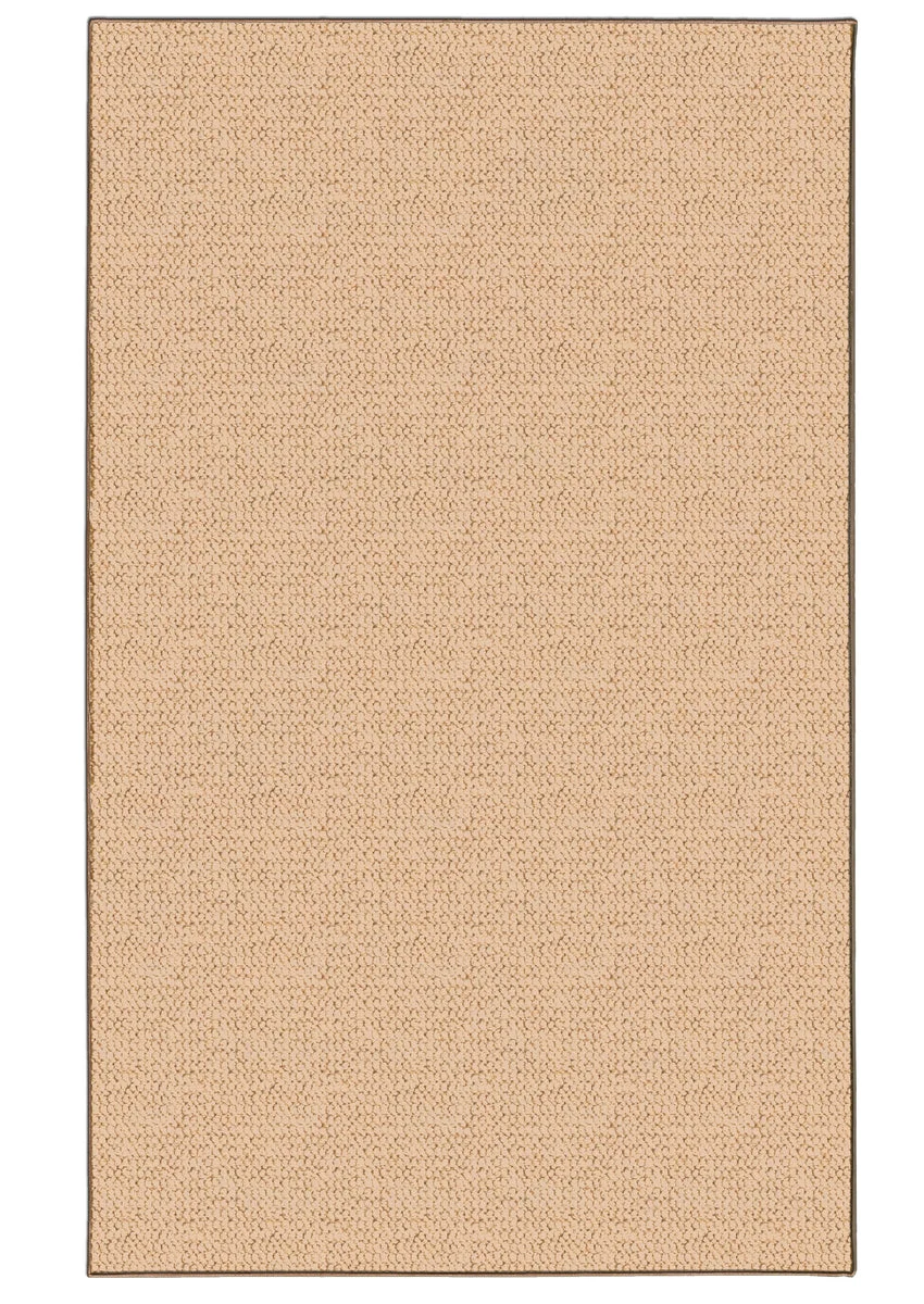 Benzara 8 X 2 Feet Hand Tufted Wool Rug with Jute Backing, Natural Brown