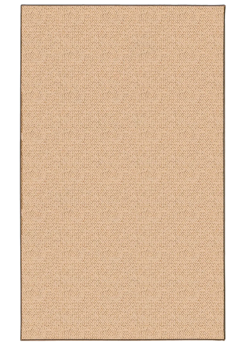 Benzara 9 x 2.5 Feet Hand Tufted Wool Rug with Jute Backing, Natural Brown