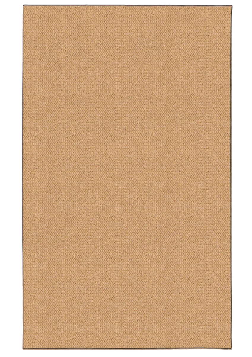 Benzara 5 X 3 Feet Hand Tufted Wool Rug with Jute Backing, Sisal Brown
