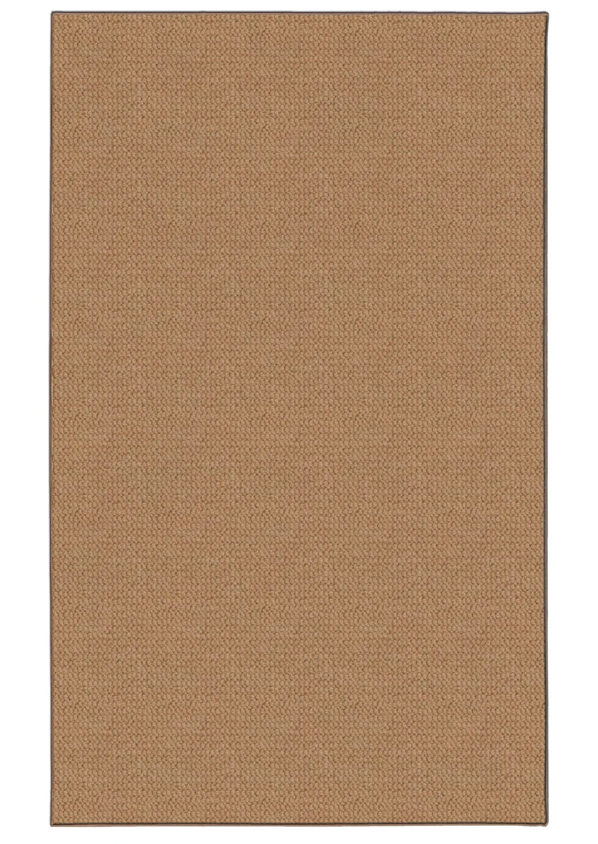 Benzara 8 X 2 Feet Hand Tufted Wool Rug with Jute Backing, Cork Brown