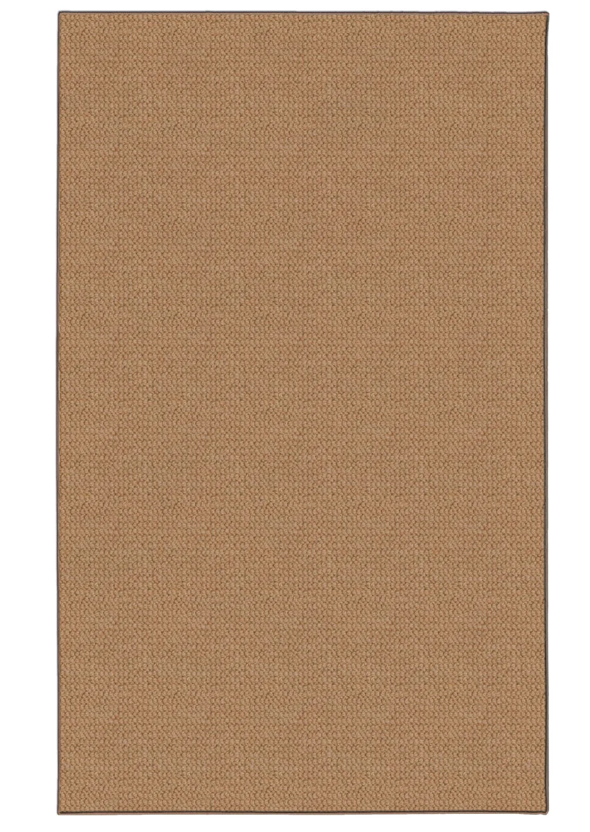 Benzara 8 X 5 Feet Hand Tufted Wool Rug with Jute Backing, Cork Brown