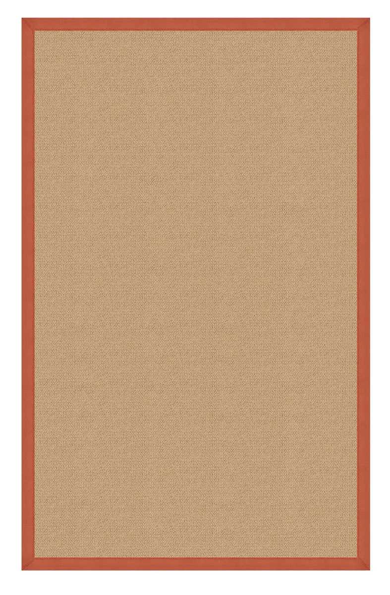 Benzara 8 x 2.5 Feet Hand Finish Wool Rug with Action Backing, Beige and Orange