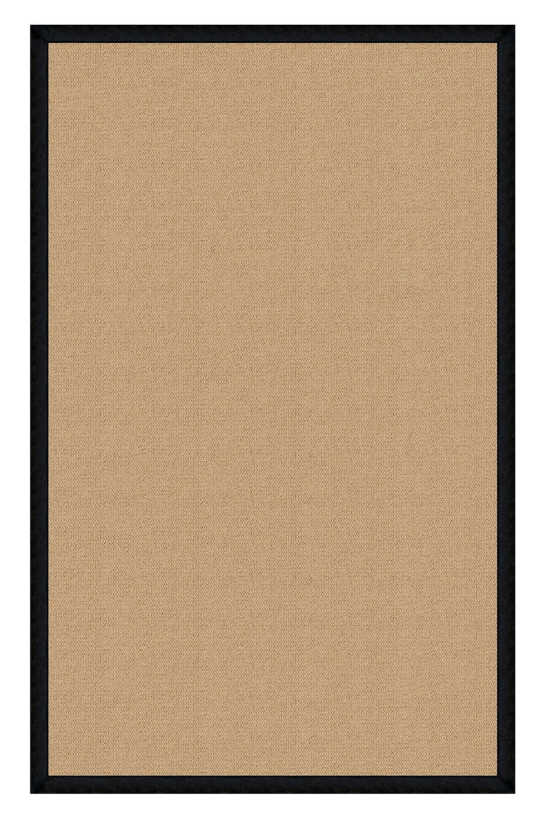 Benzara 12 x 2.5 Feet Hand Finish Wool Rug with Action Backing, Beige and Black