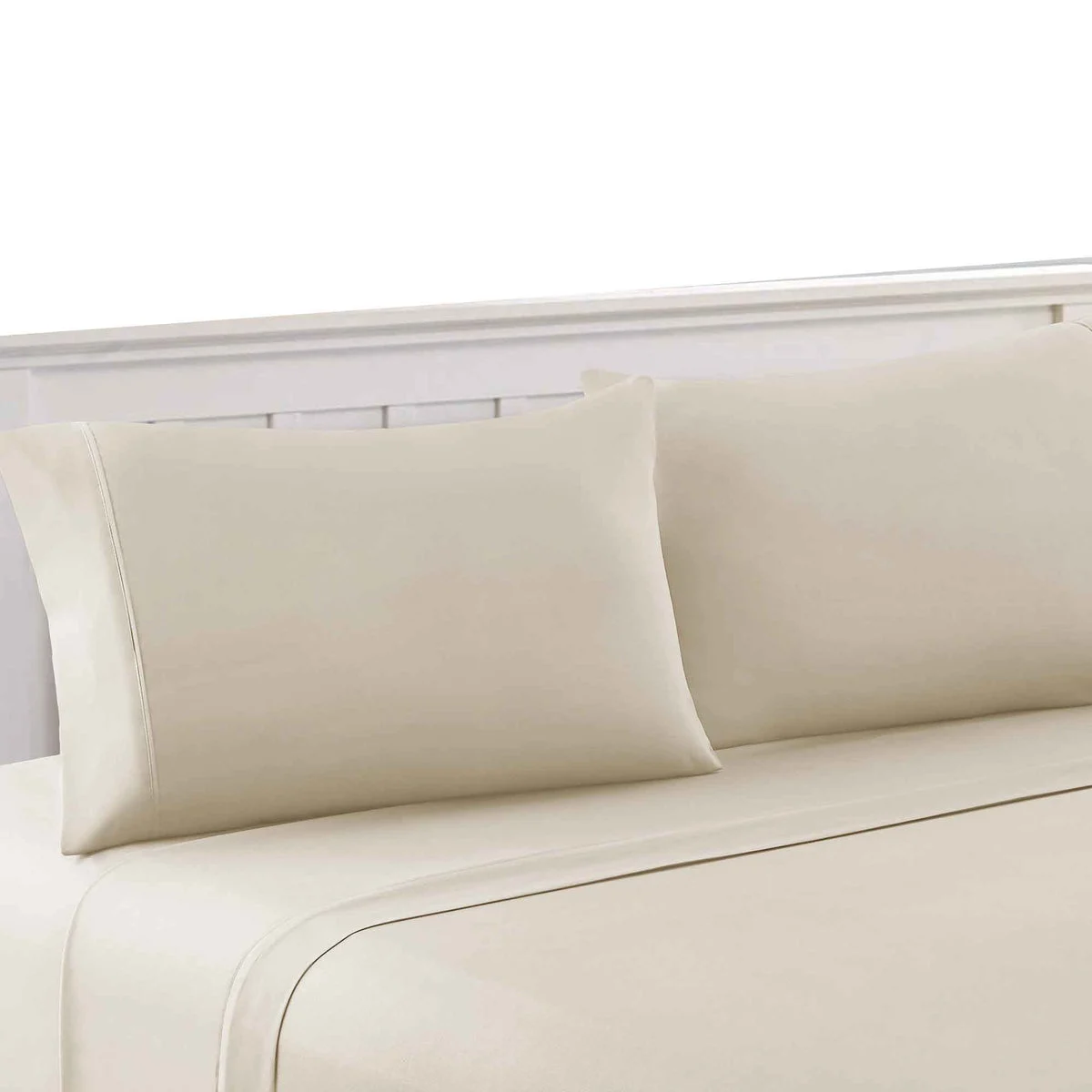 Bezons 3 Piece Twin Size Plain Sheet Set The Urban Port, Cream