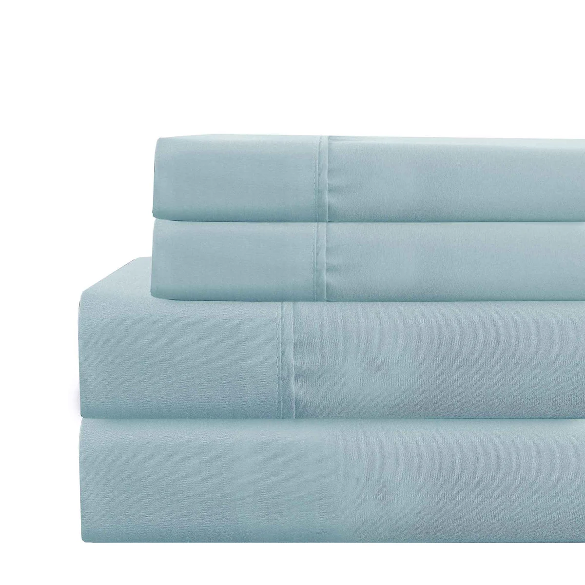 Lanester 3 Piece Polyester Twin XL Size Sheet Set The Urban Port, Aqua Blue