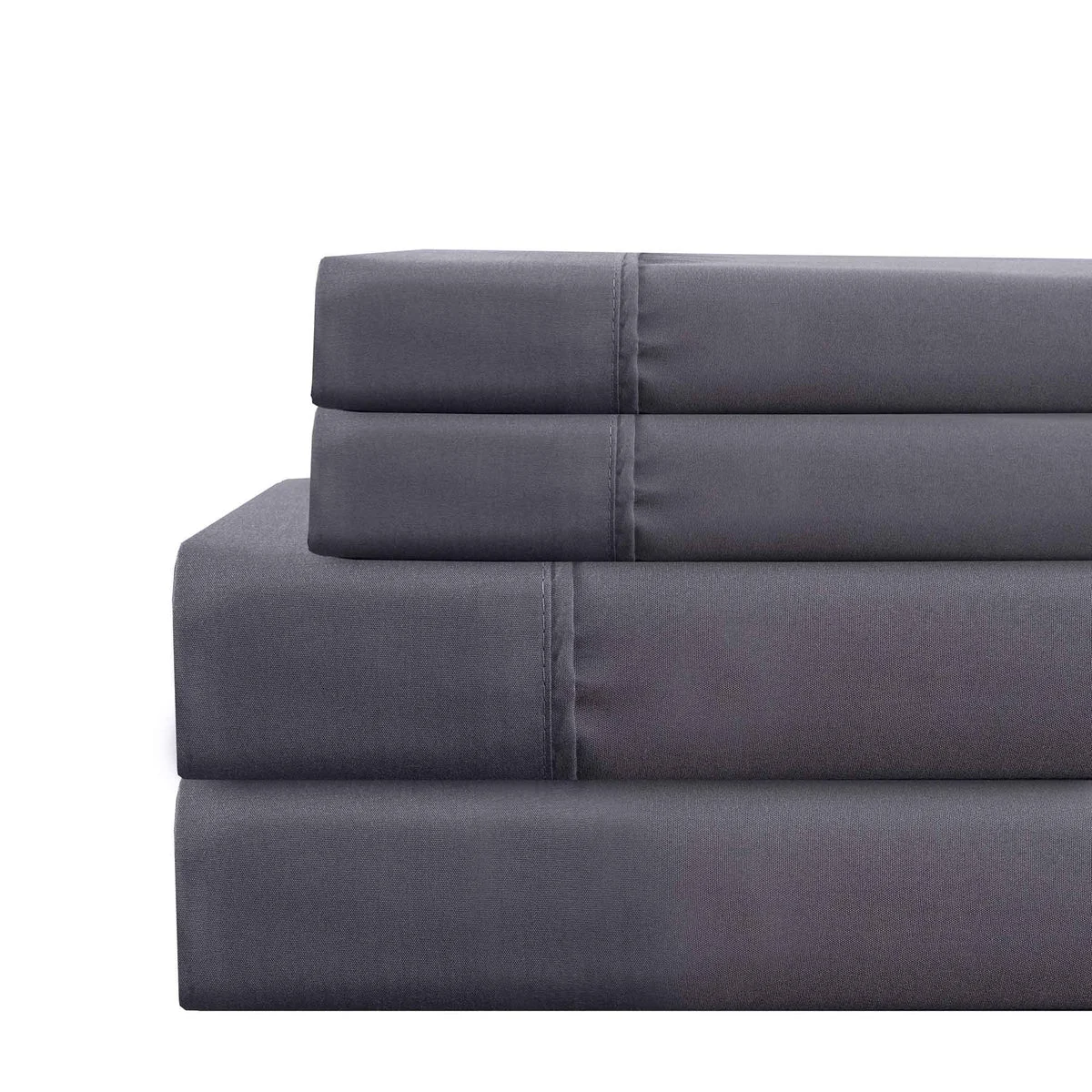 Lanester 3 Piece Polyester Twin XL Size Sheet Set The Urban Port, Dark Gray