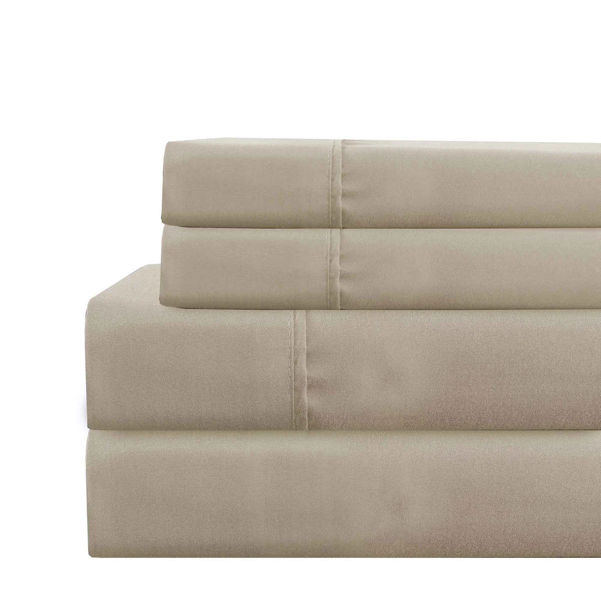 Lanester 4 Piece Full Size Deep Pocket Sheet Set The Urban Port, Taupe Gray