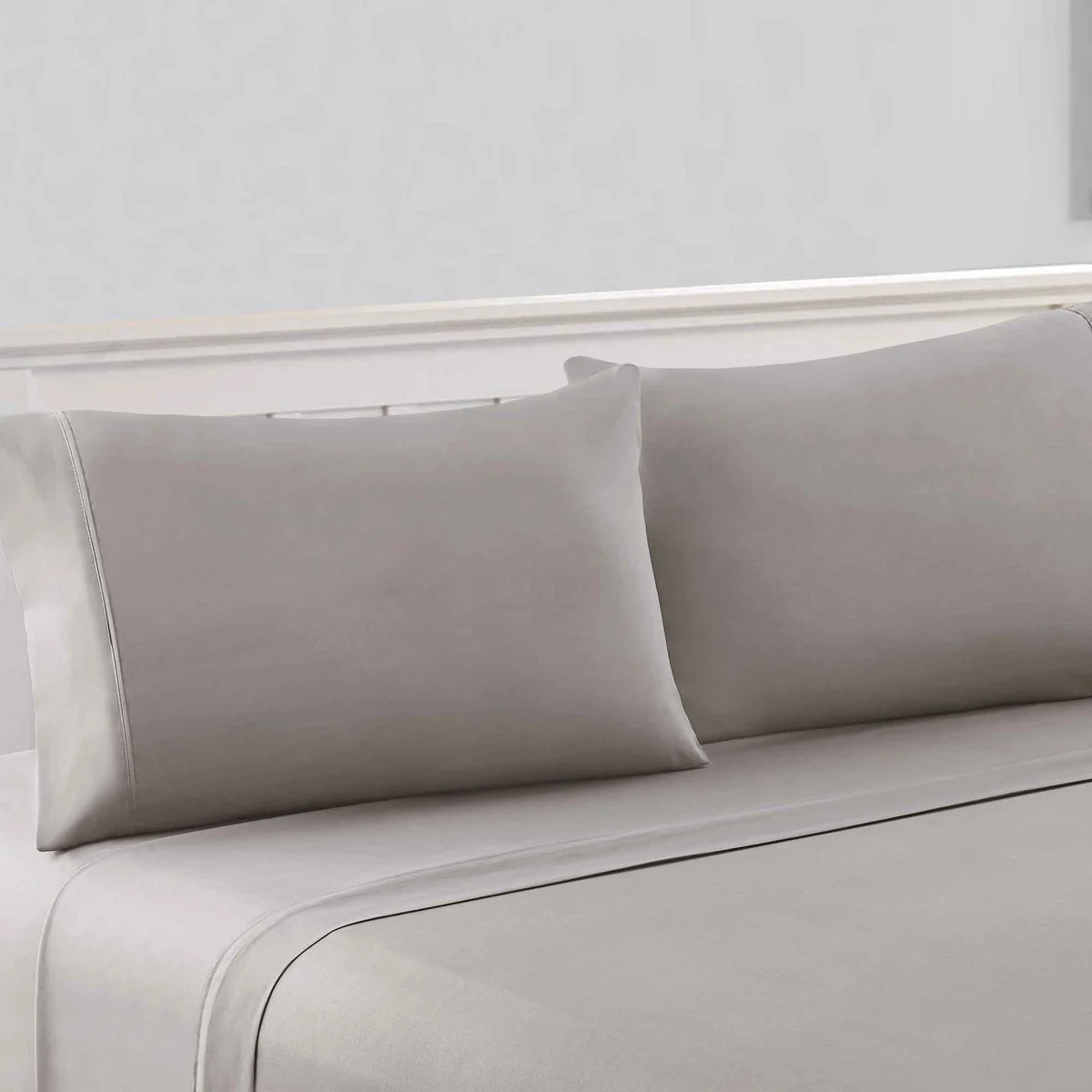 The Urban Port Bezons 4 Piece California King Microfiber Sheet Set with 1800 Thread Count, Gray