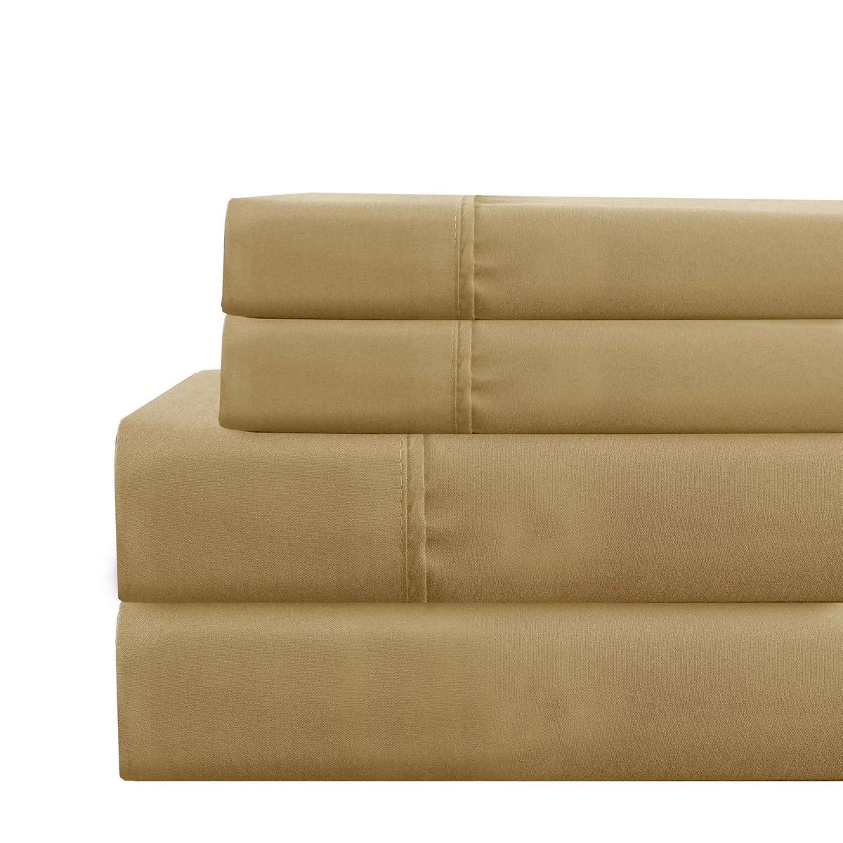 Lanester 4 Piece Deep Pocket Queen Size Microfiber Sheet Set The Urban Port, Gold