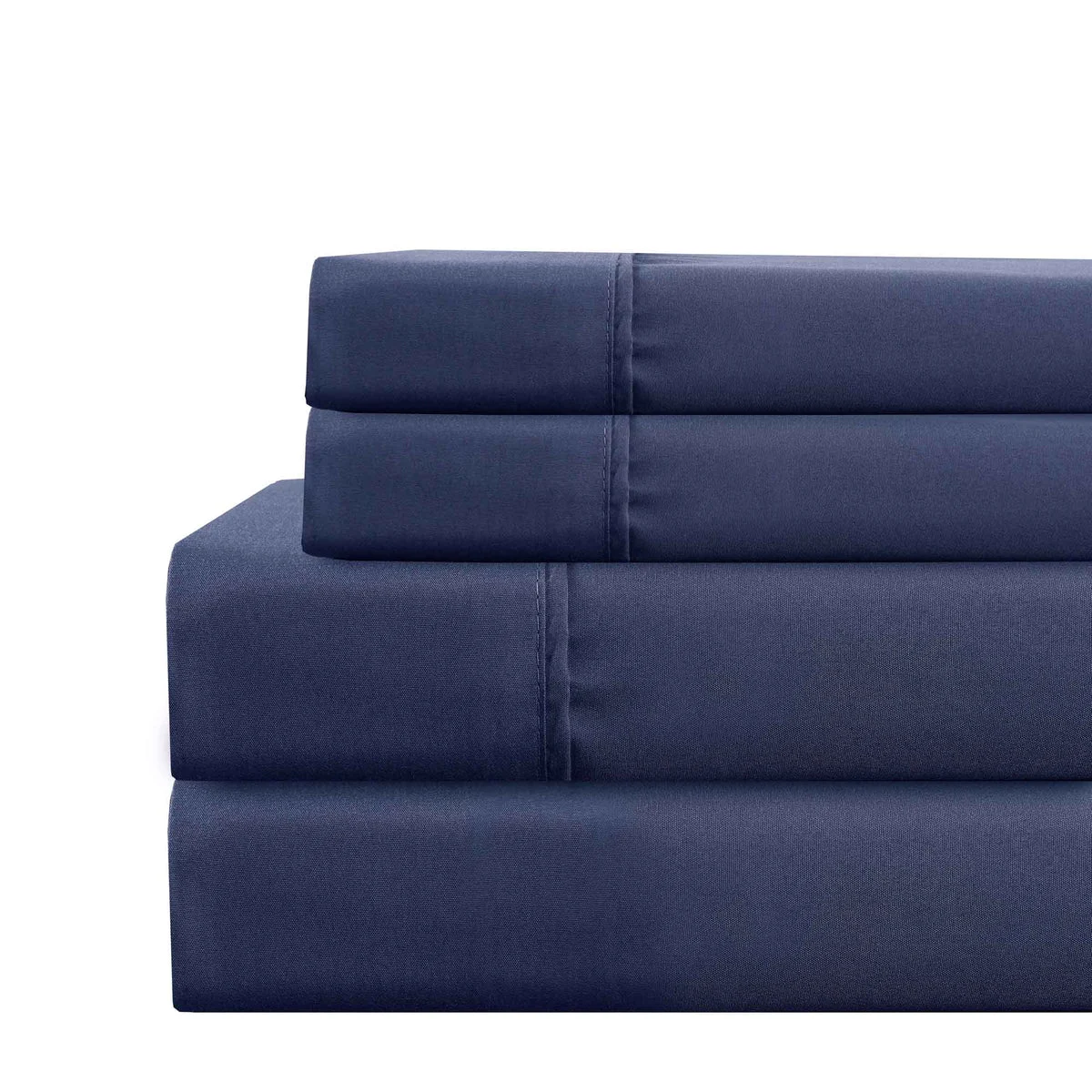 Lanester 4 Piece Queen Size Microfiber Deep Pocket Sheet Set The Urban Port, Blue