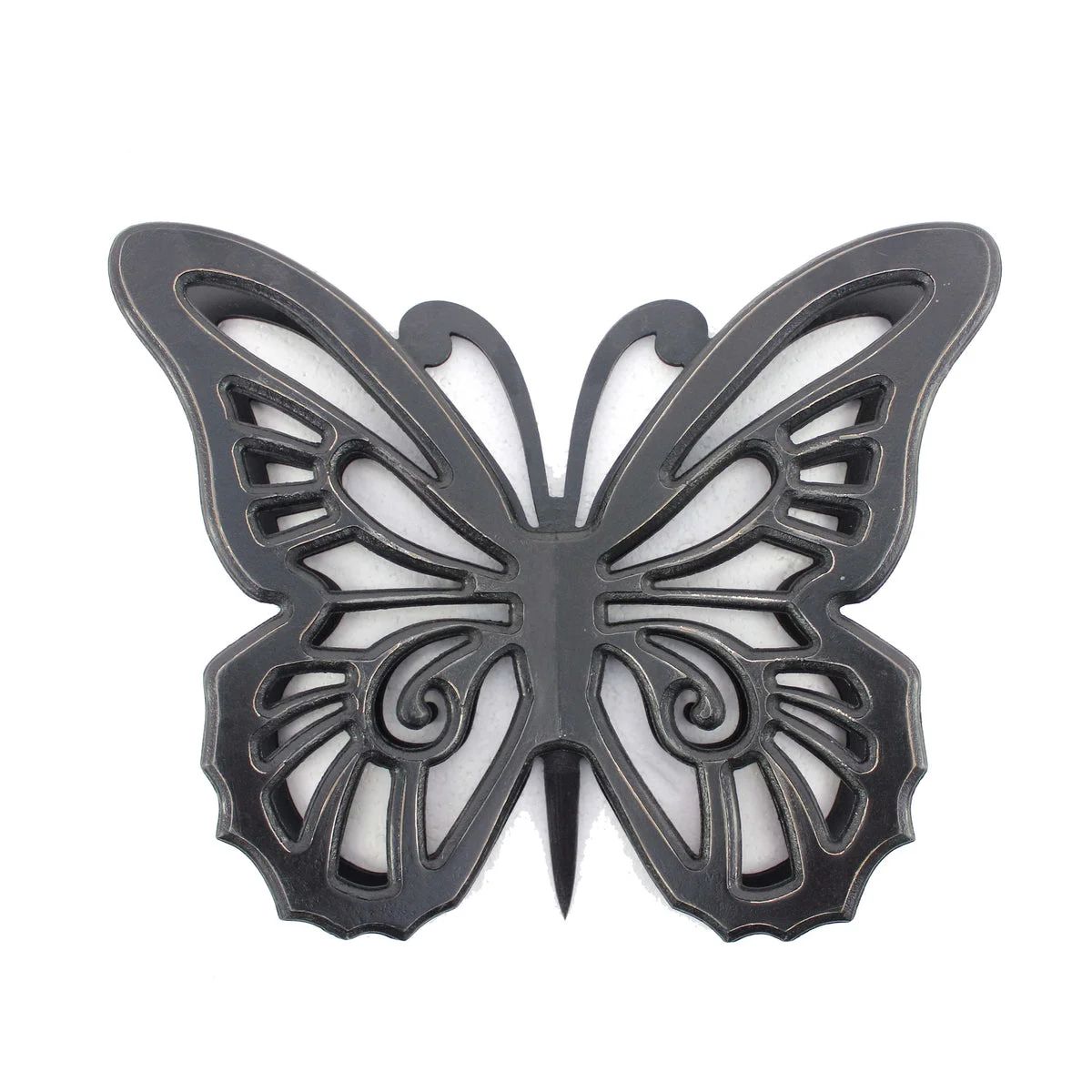 Benzara BM217269 Wooden Butterfly Wall Plaque with Cutout Detail, Black