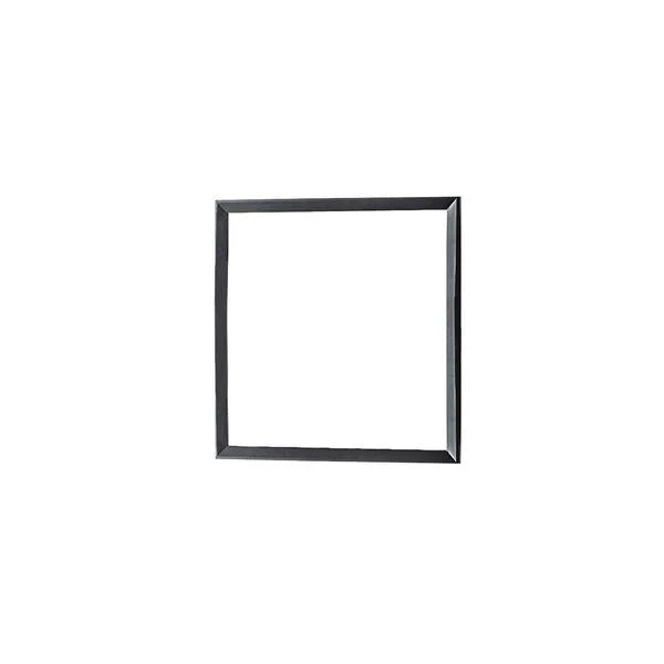 Benzara Traditional Style Wooden Frame Dresser Mirror with Pointed Edges, Black