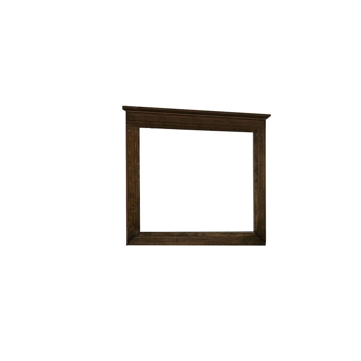 Benzara Traditional Dresser Mirror with Natural Grain Details, Espresso Brown
