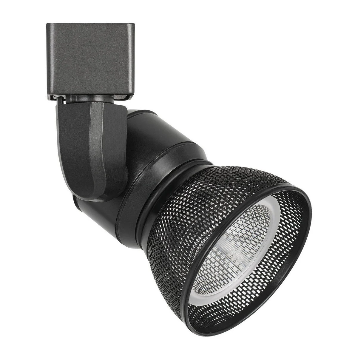 Benzara BM220602 10W Integrated Led Metal Track Fixture with Mesh Head, Black