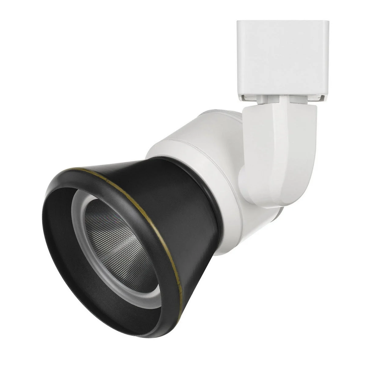 Benzara BM220631 10W Integrated Cone Head Led Metal Track Fixture, White and Black