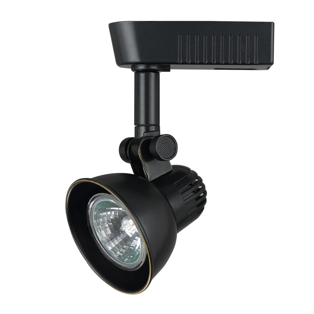 Benzara BM220667 50 Watt Metal Frame Adjustable Track Head, Black