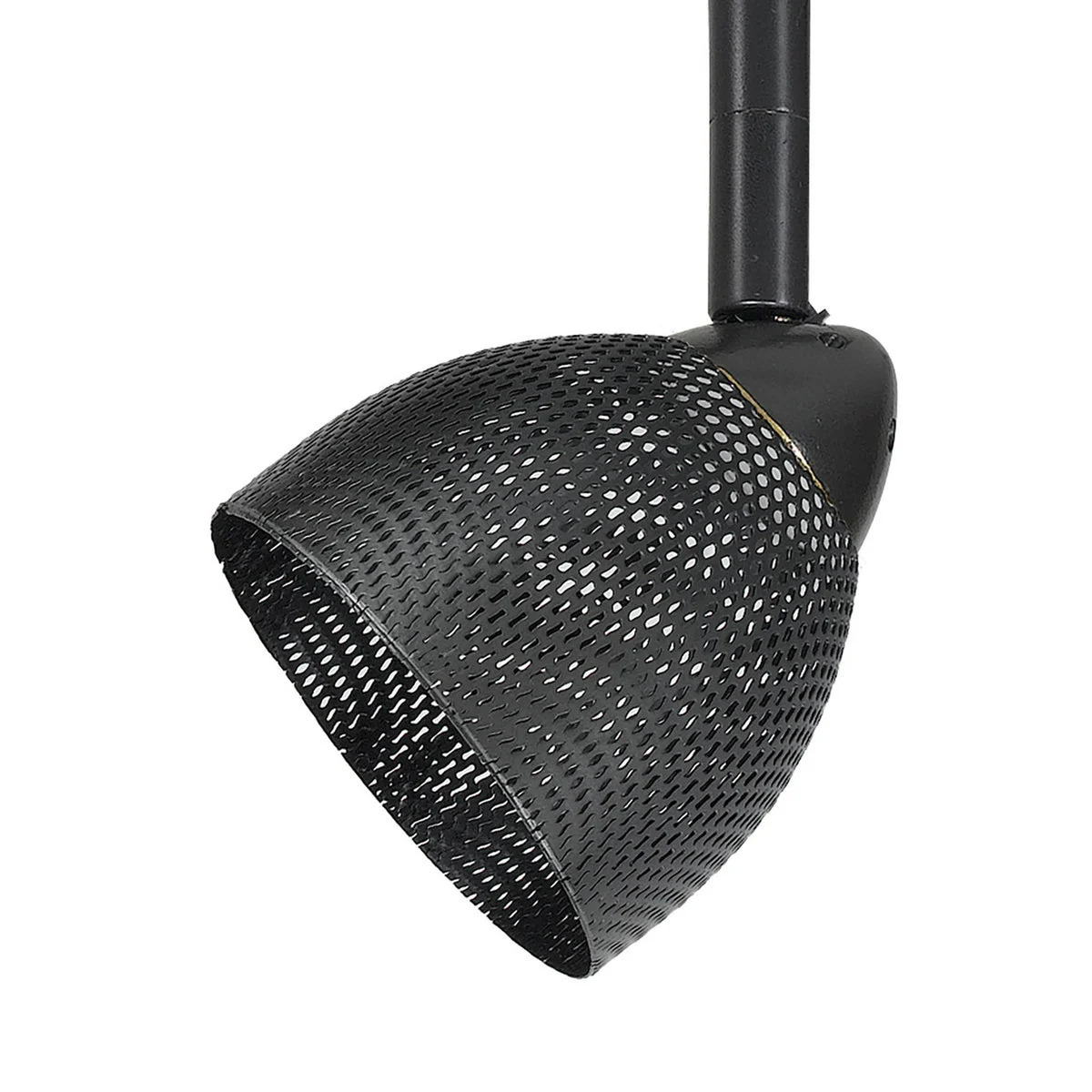 Benzara BM220760 Round Metal Mesh Shade Track Light Head and Frame, Dark Bronze