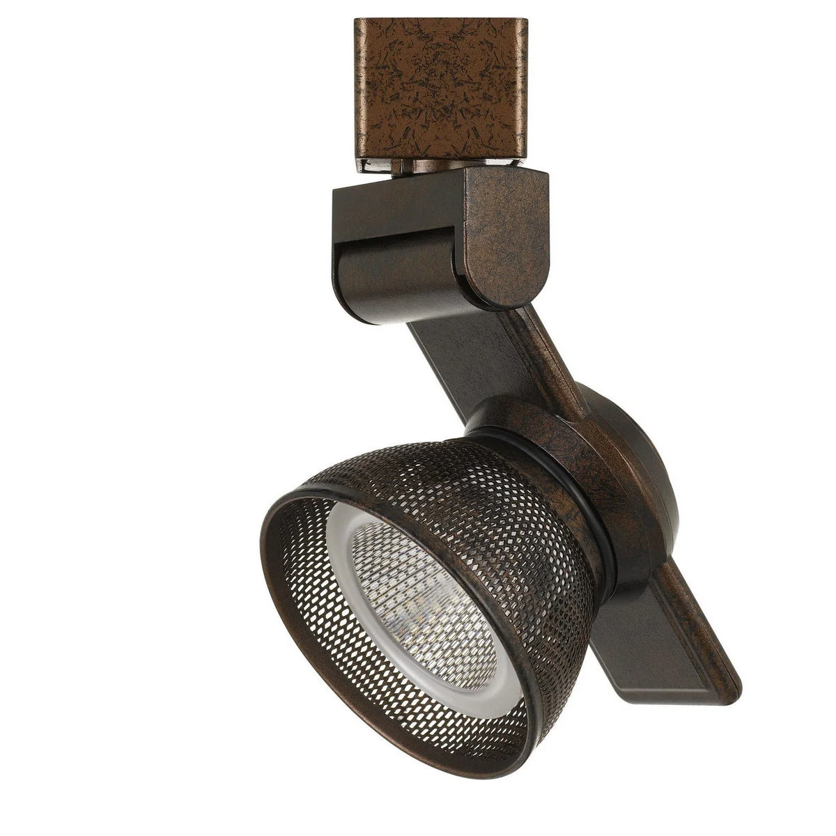 Benzara BM220805 12W Integrated Led Metal Track Fixture with Mesh Head, Bronze