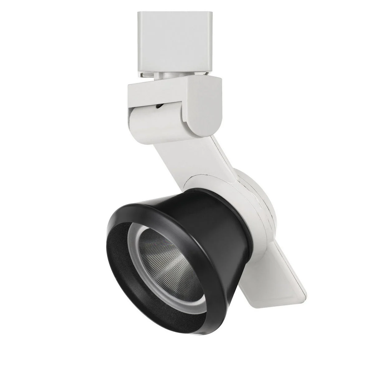 Benzara BM220813 12W Integrated Led Metal Track Fixture with Cone Head, White and Black