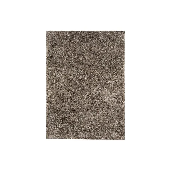 Benzara Machine Tufted Fabric Rug with Shag Design and Soft Piles, Medium, Gray