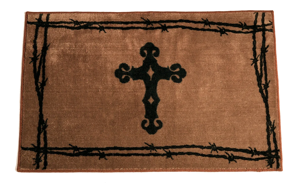 HiEnd Accents Cross Print Rug