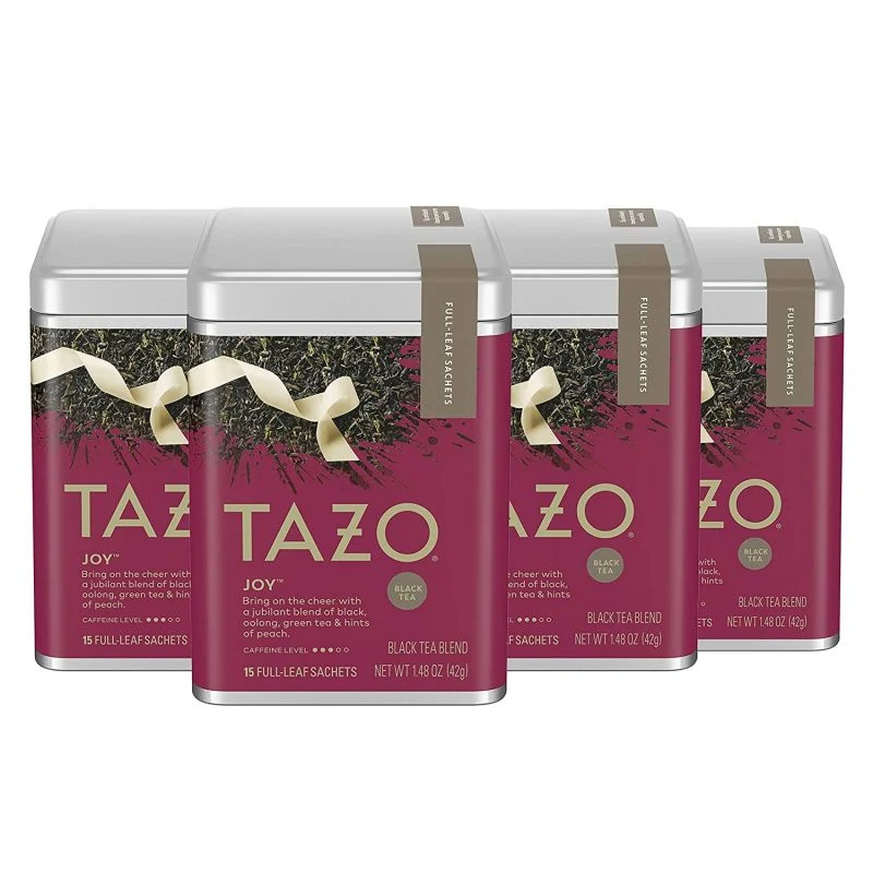 TAZO Black Tea Sachets For a Seasonal Blend Joy Limited Edition, 60 Ct, 4 Pack