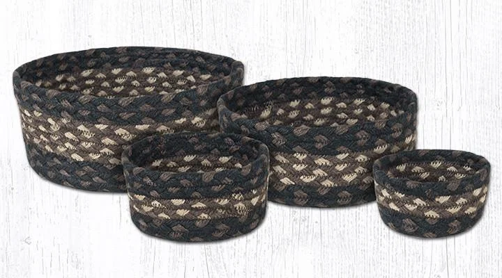 Earth Rugs CB-313 Mocha/Frappuccino Casserole Baskets Set of 4
