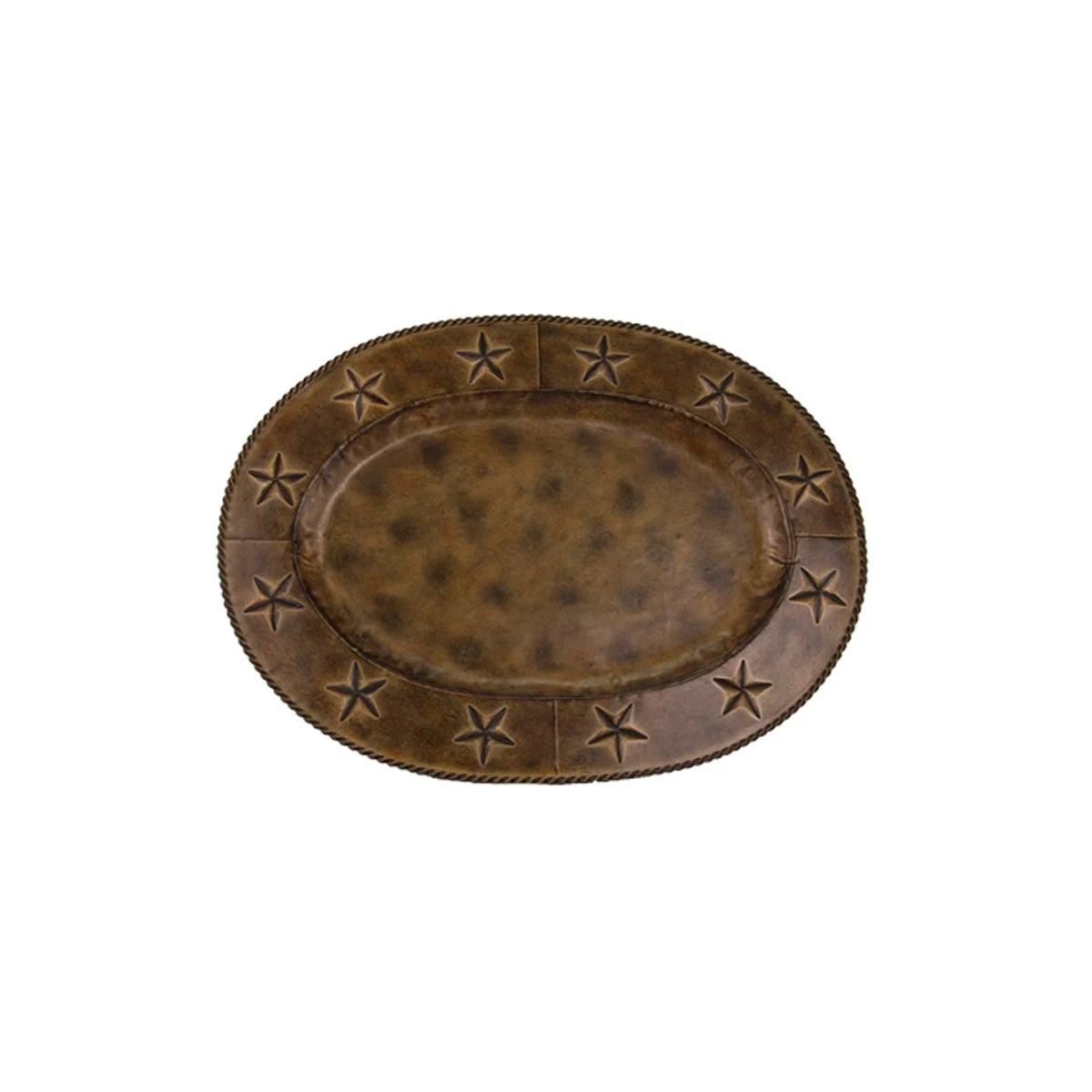 HiEnd Accents Star Iron Oval Tray (EA)
