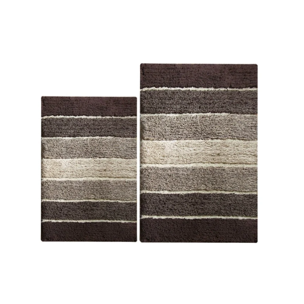 Benzara HB002 1 Cordural Mixed 2 Pc Bath Set
