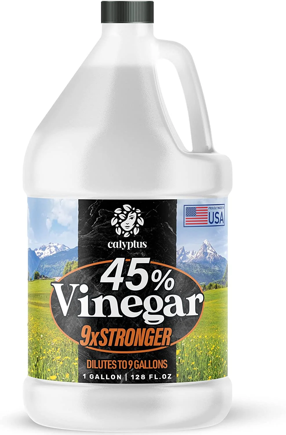 Calyptus 45% Pure Super Concentrated Vinegar,9x Power Vinegar ,1 Gallon