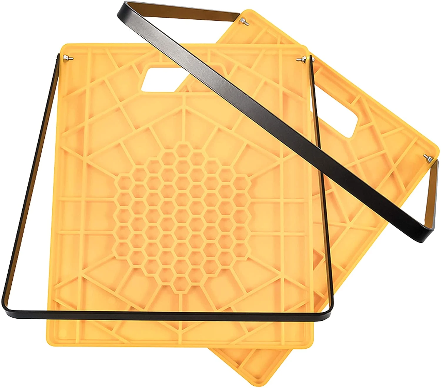Camco Large RV Stabilizing Jack Pad with Handle, 14 Inch x 12 Inch Pad – 2 Pack – 44543 , Yellow