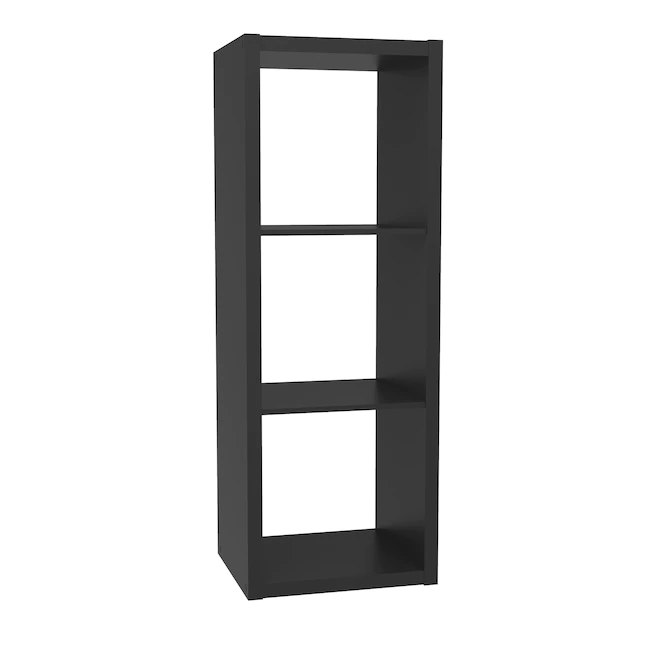 ClosetMaid  43.98-in H x 15.87-in W x 13.5-in D Black Wood Laminate 3 Cube Organizer