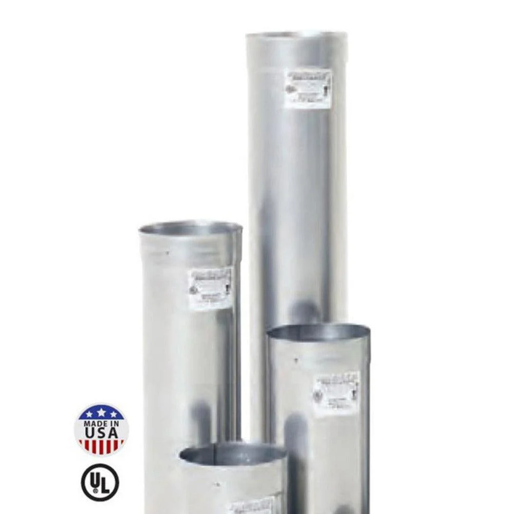 Copperfield Chimney 4" x 48" 316L-Alloy Stainless Steel Rhino Rigid Pre-Cut Chimney Liner
