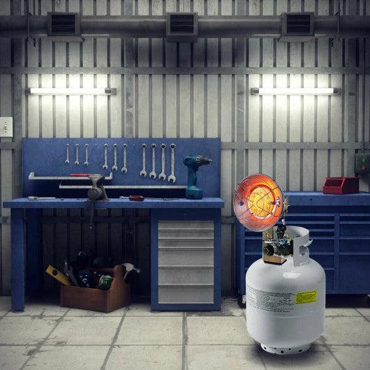 Costway 15000 BTU Portable Single Tank Top Liquid Propane Heater with Shut-off Valve
