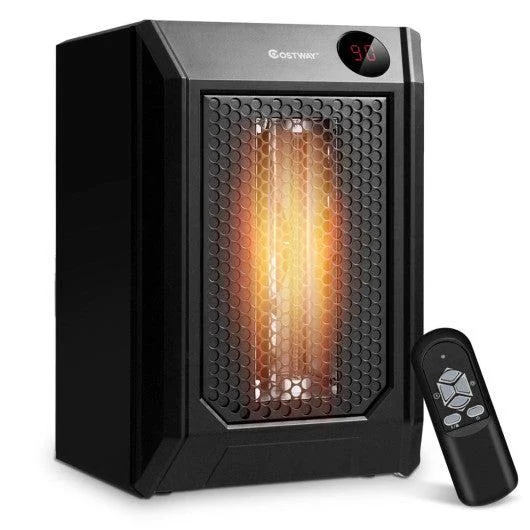 Costway 1500W Remote Control Portable Electric Digital Quartz Space Heater