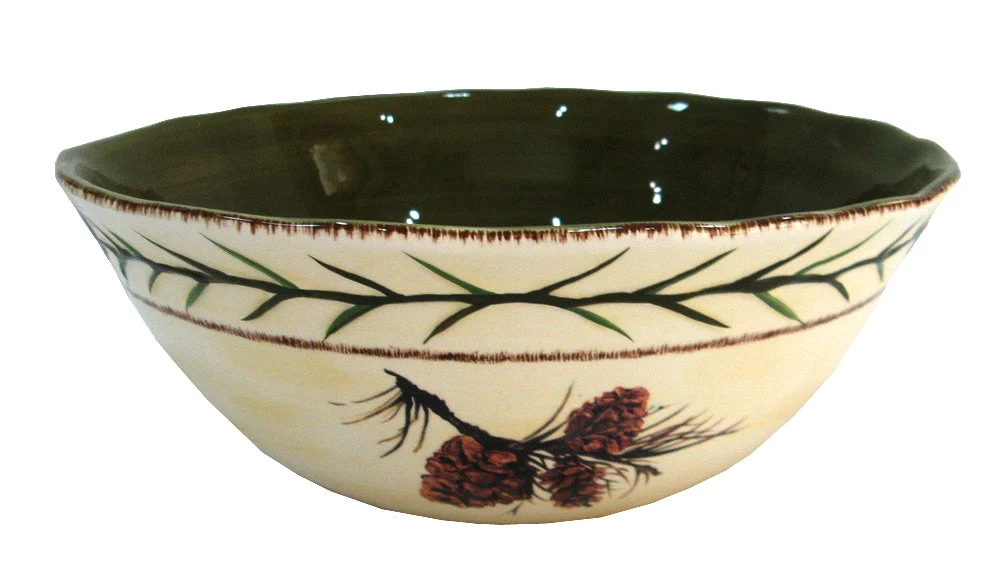 HiEnd Accents Pine Cone Serving Bowl, 1 PC