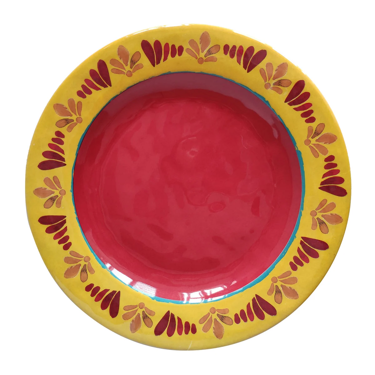 HiEnd Accents Bonita Malamine Collection Dinner Plate, 4 PC