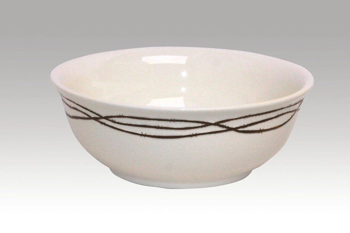 HiEnd Accents Barbwire Serving Bowl (EA), Cream