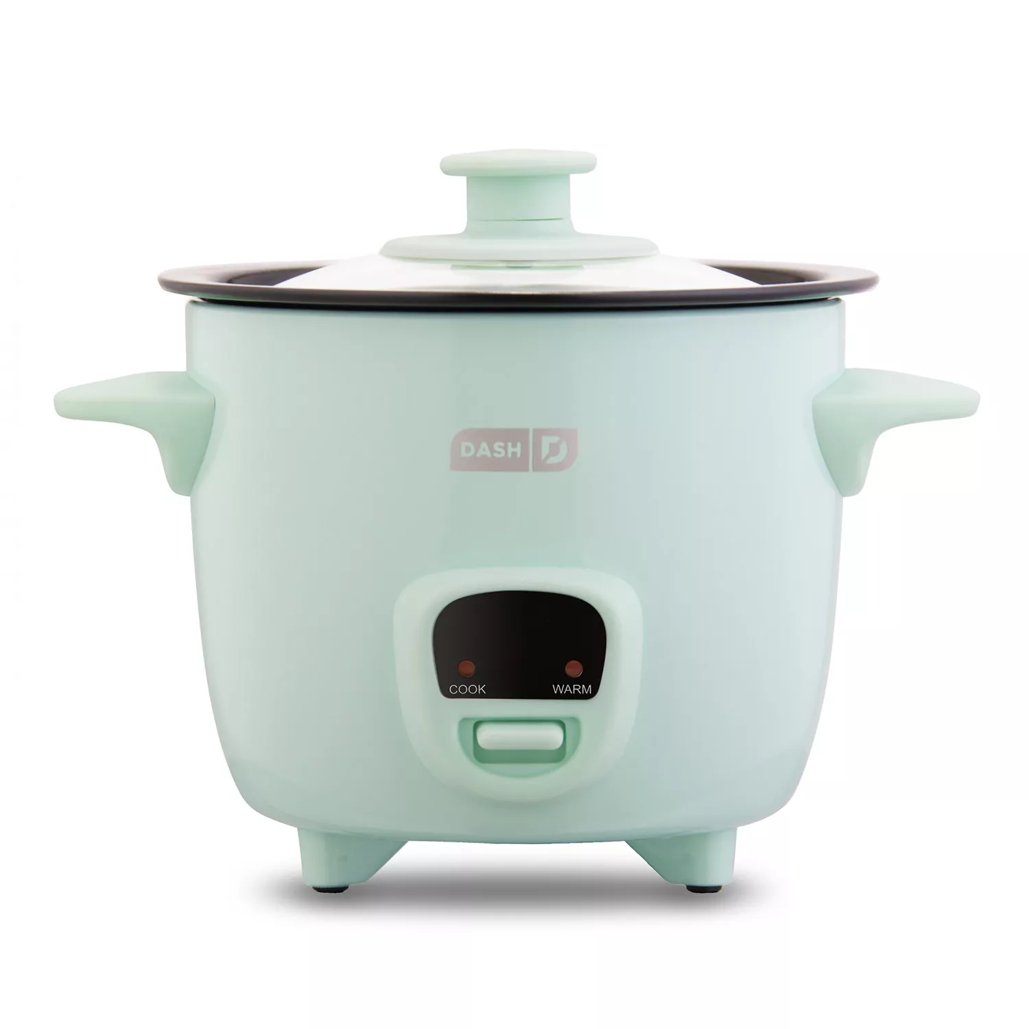 Dash Mini 2-Cup Rice Cooker with Keep Warm Function, Aqua