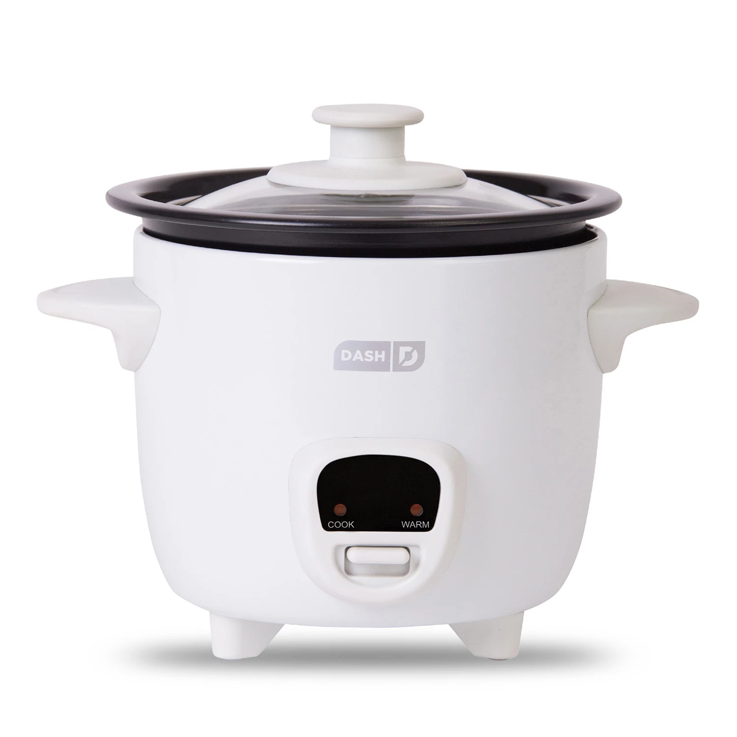 Dash Mini 2-Cup Rice Cooker with Keep Warm Function, White
