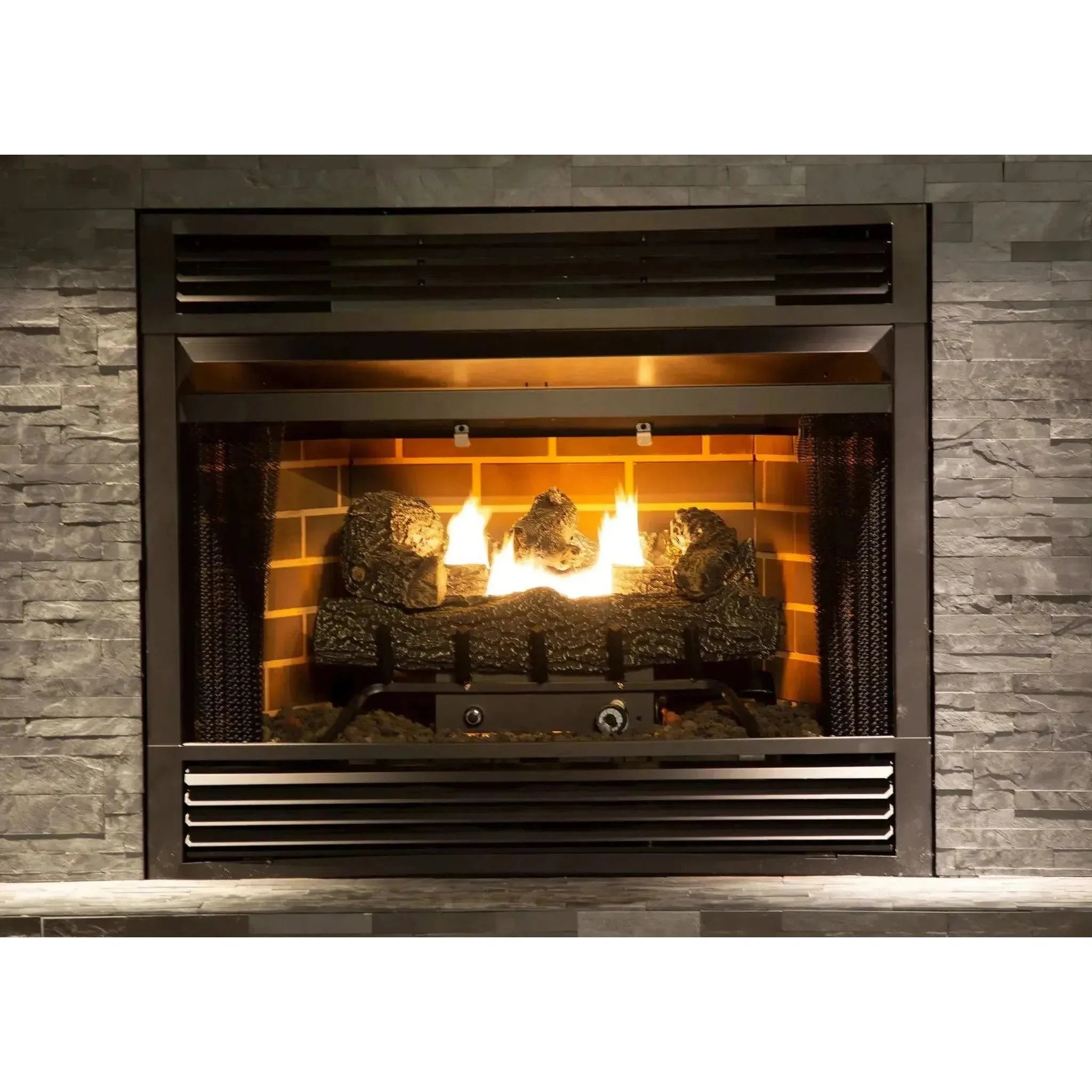 Design Specialties 30" Dual Fuel Southern Oak 33,000 BTU Vent Free Gas Log Set