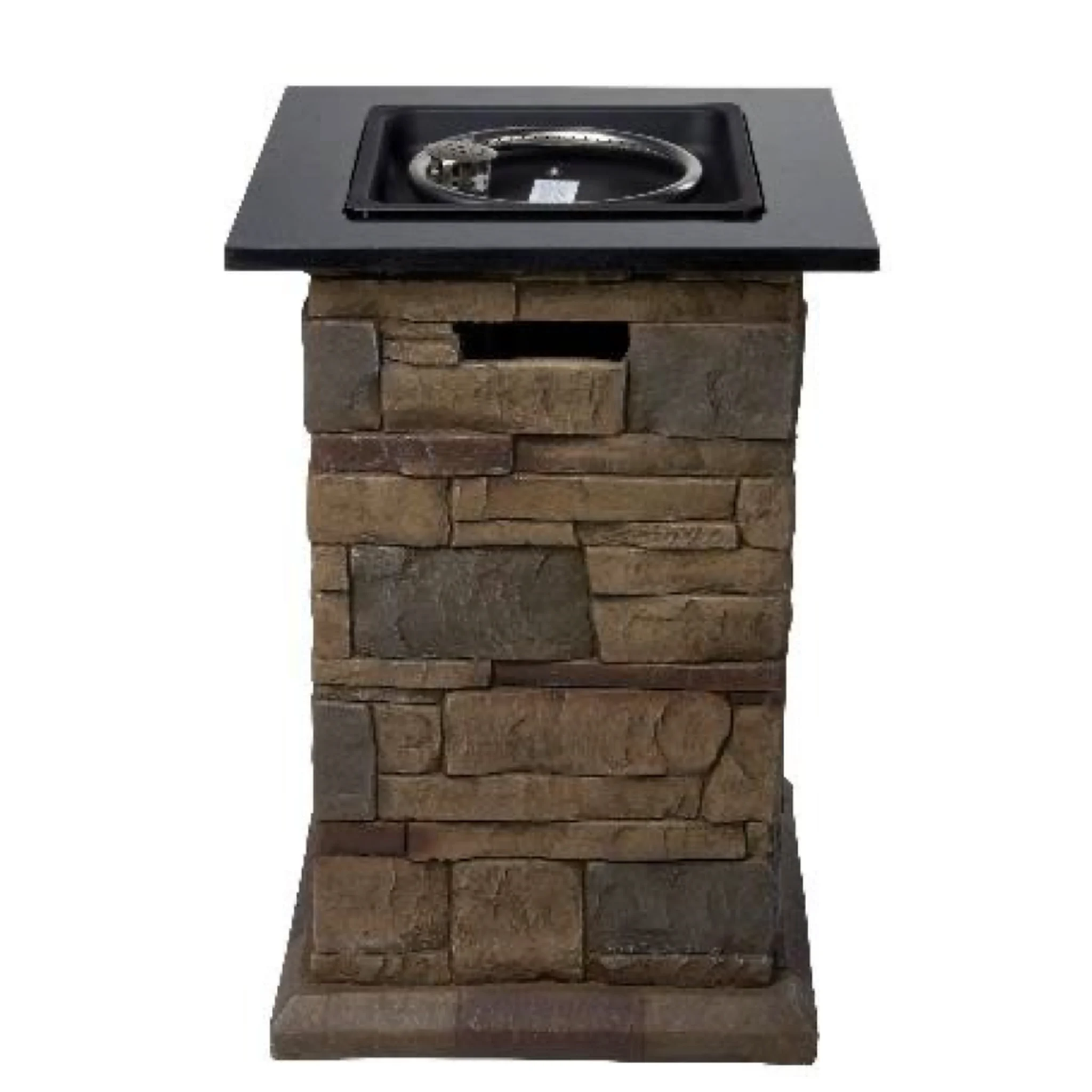 Design Specialties Morgan Hill 19" Pulse Ignition Gas Fire Column