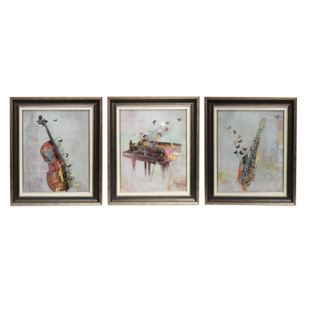 Musical Classic Wall Decor Set of 3 Benzara