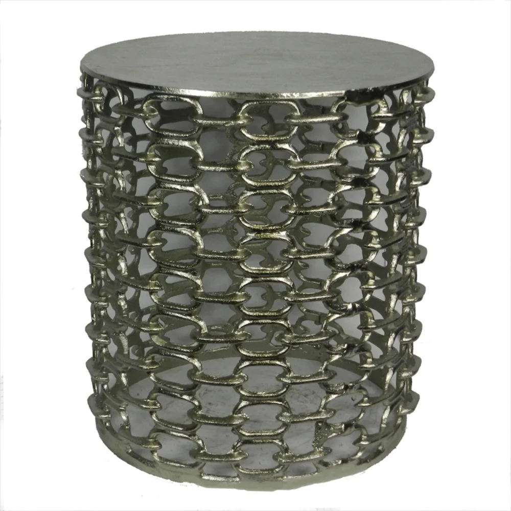Sturdy Metal Stool Benzara